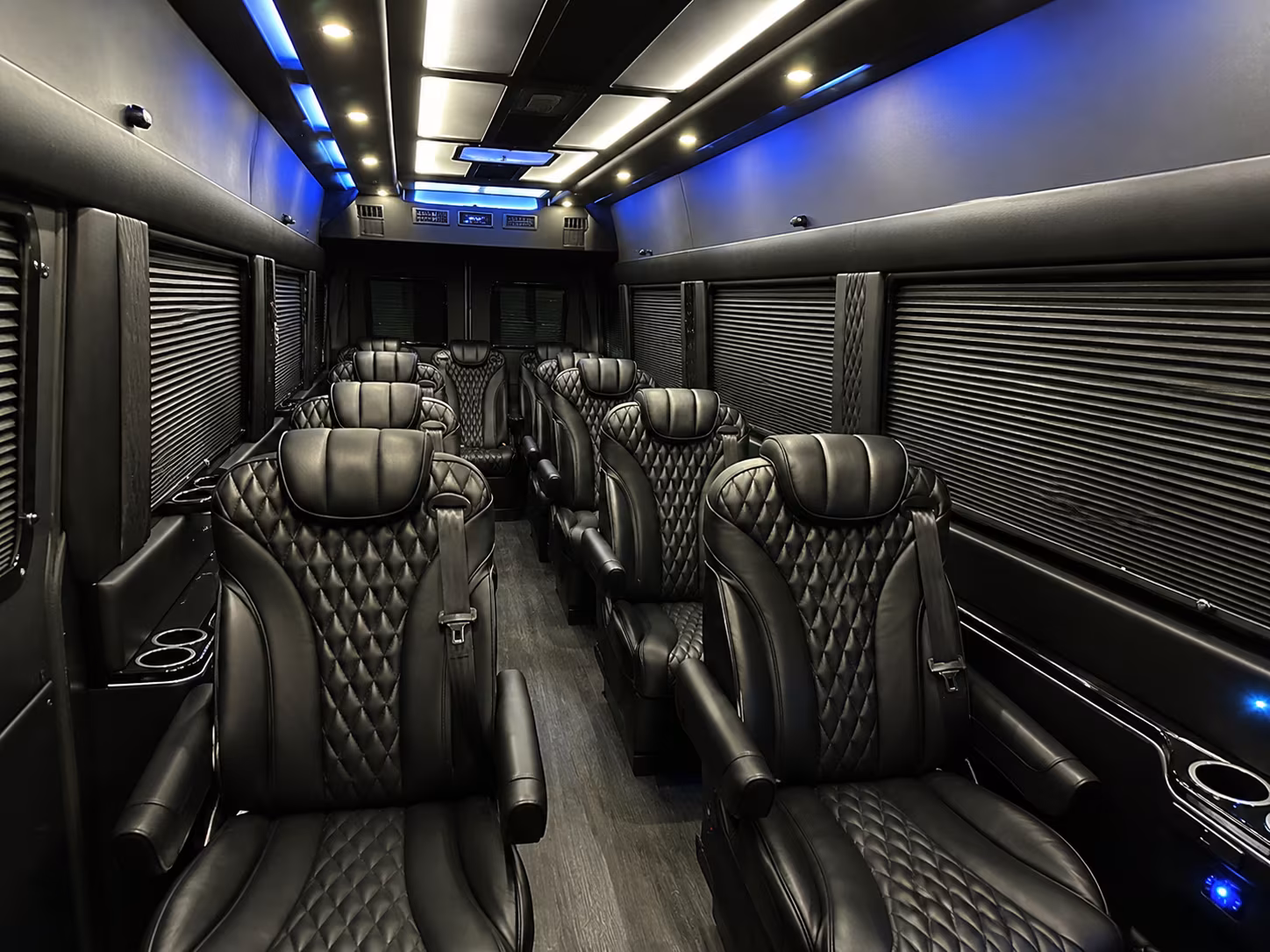 hollywood 18 passenger sprinter van interior