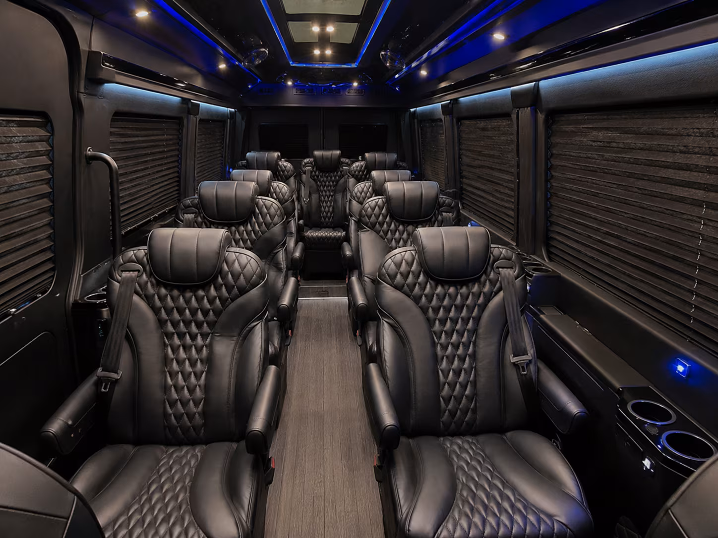 hollywood 8 passenger sprinter van inside